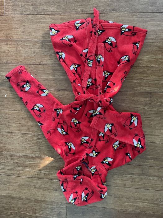 Szlafrok polarowy angry birds z paskiem r 128