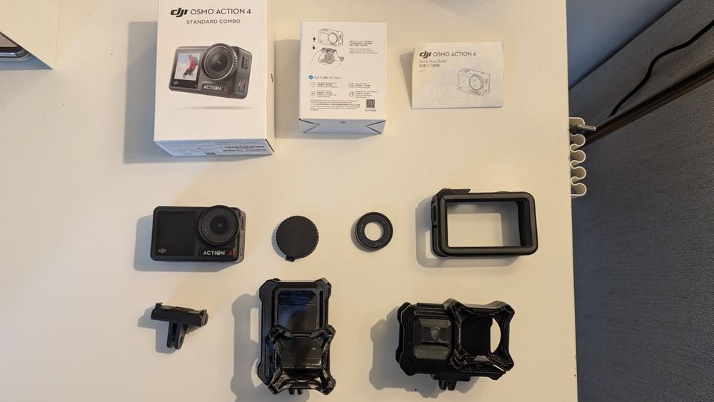 DJI Osmo action 4 c/ seguro + Câmera butter ND filters