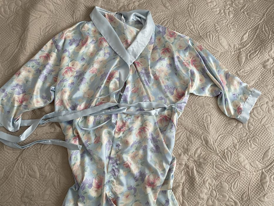 Satynowy szlafrok Marks&Spencer