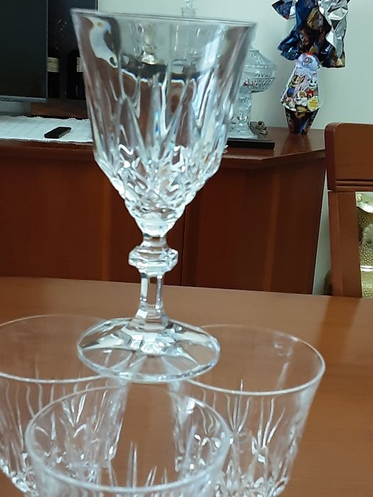 4 copos em cristal puro