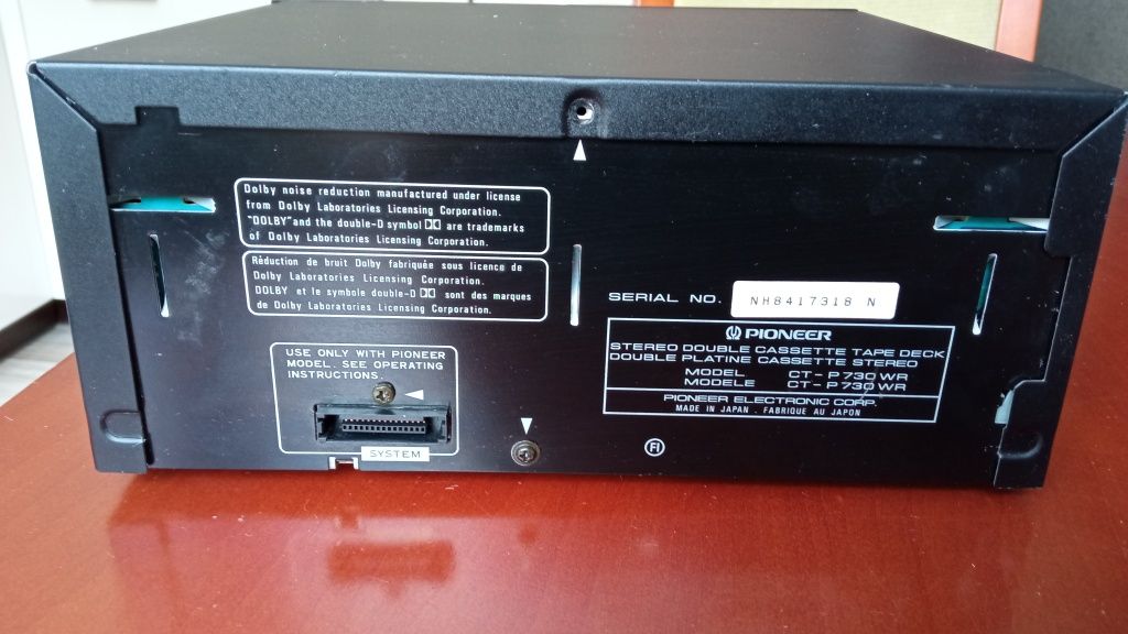 Magnetofon Pioneer CT-P730WR uszkodzony