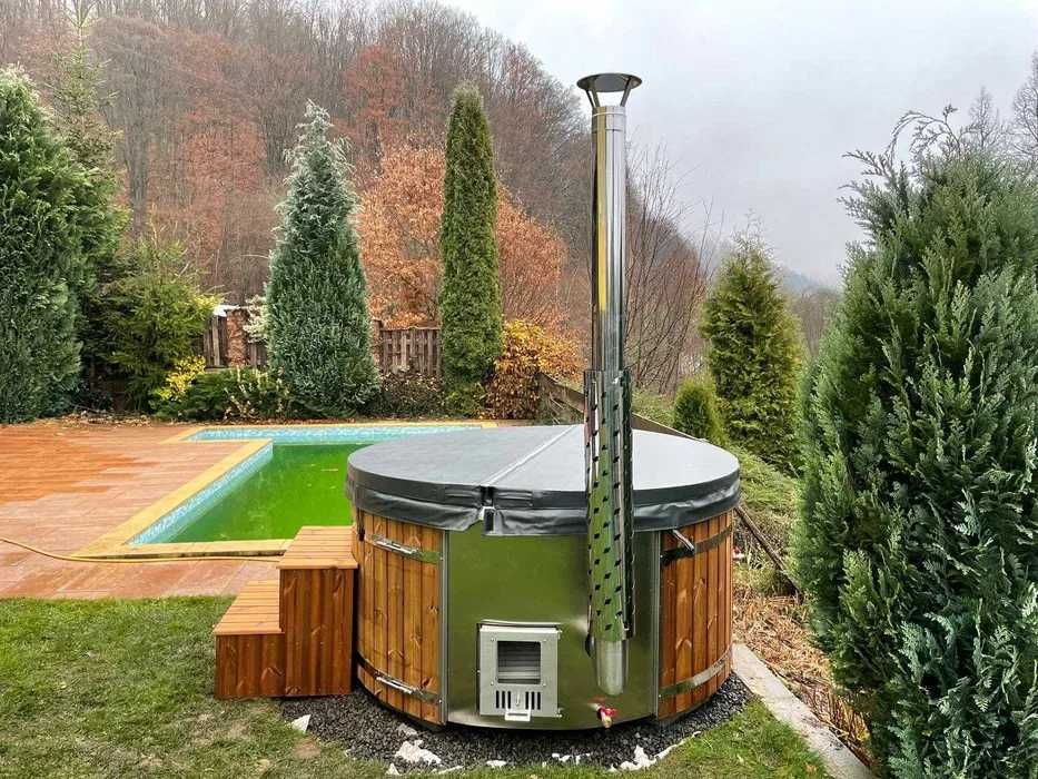 Luksusowa balia 225 cm z masażem i LED – relaks na wyciągnięcie ręki!
