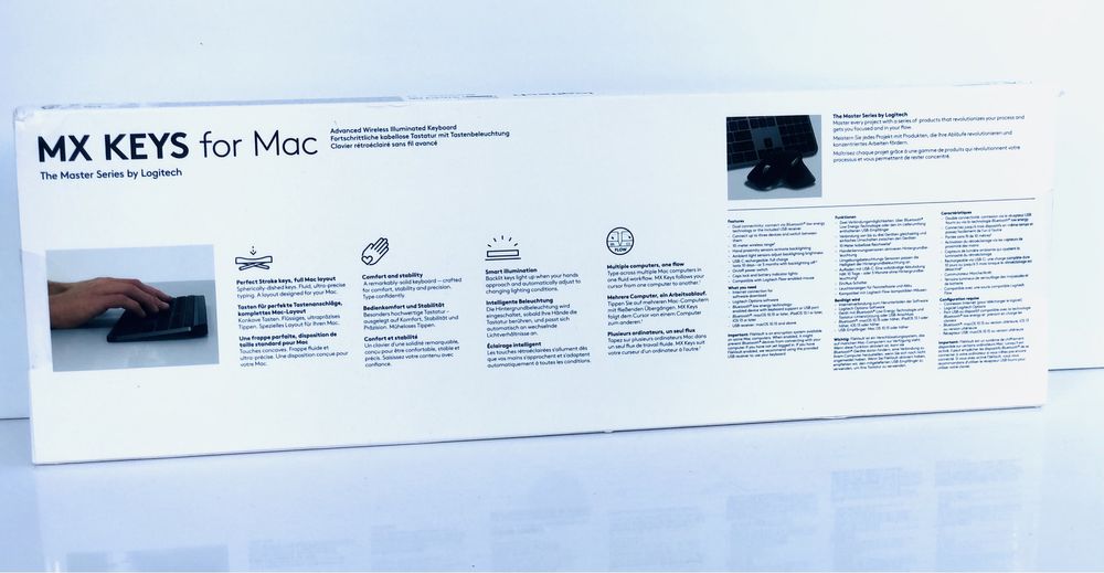 Бездротова клавіатура з підсвіткою Logitech MX Keys для Apple MAC iPad