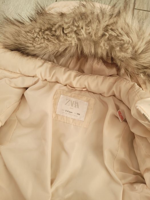 Пуховик зимова куртка  Zara 3-4. Ріст 92 см