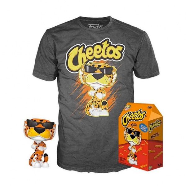Tshirt tamanho S + Funko pop 77 Cheetos Chester Cheetah