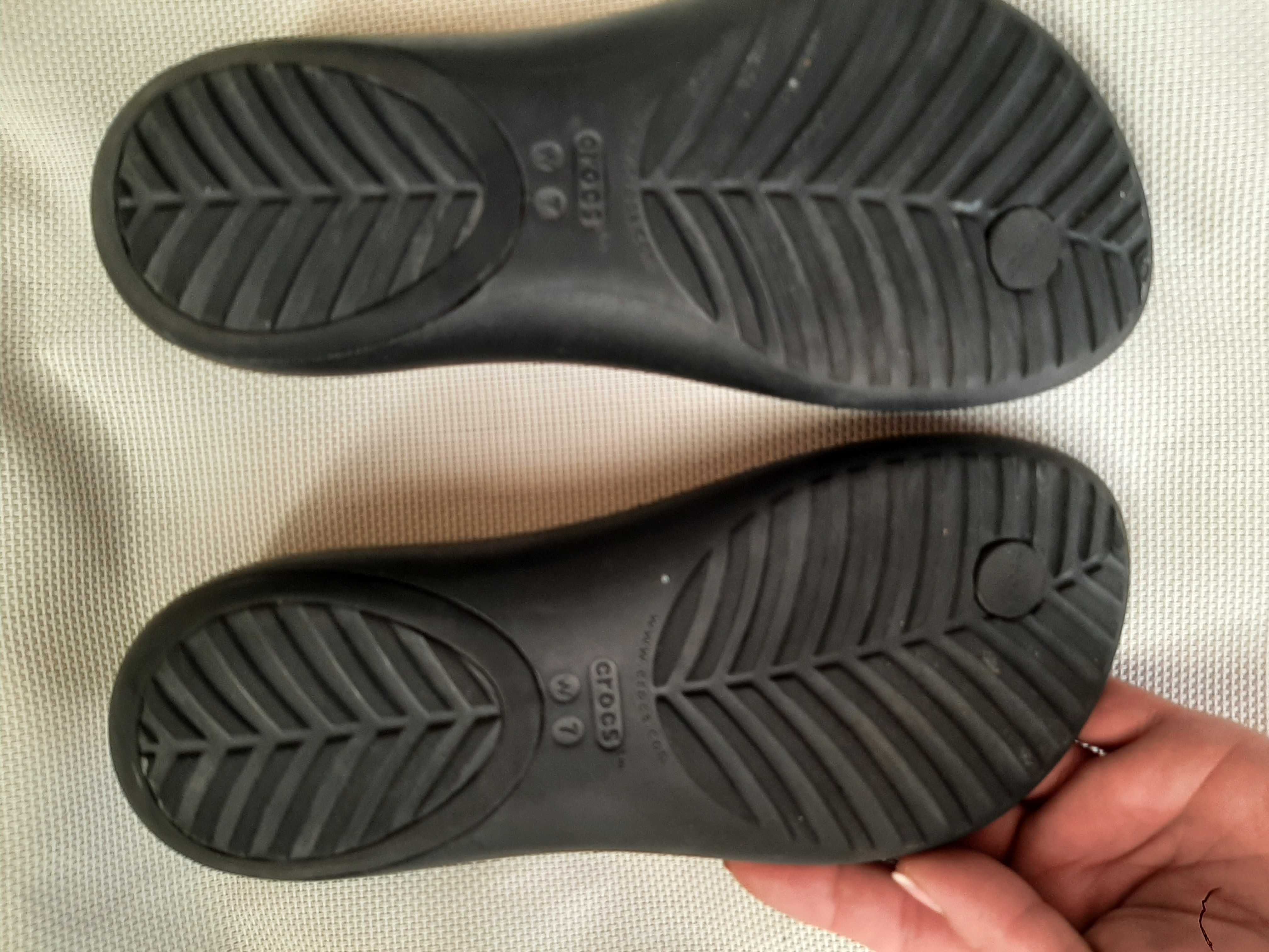 Sandały Crocs Serena flip czarne stan idealny w7