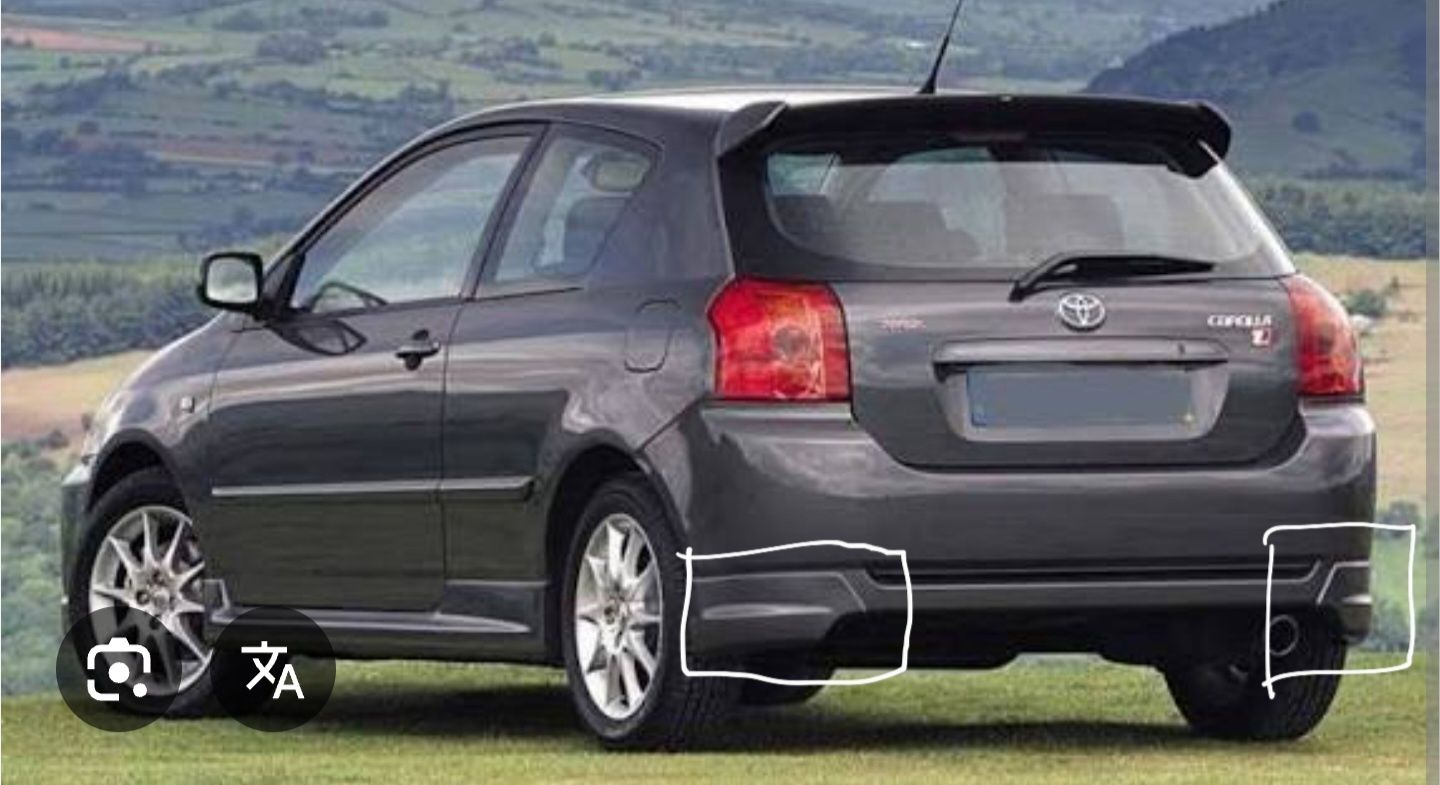 Para choques traseiro Toyota Corolla E12