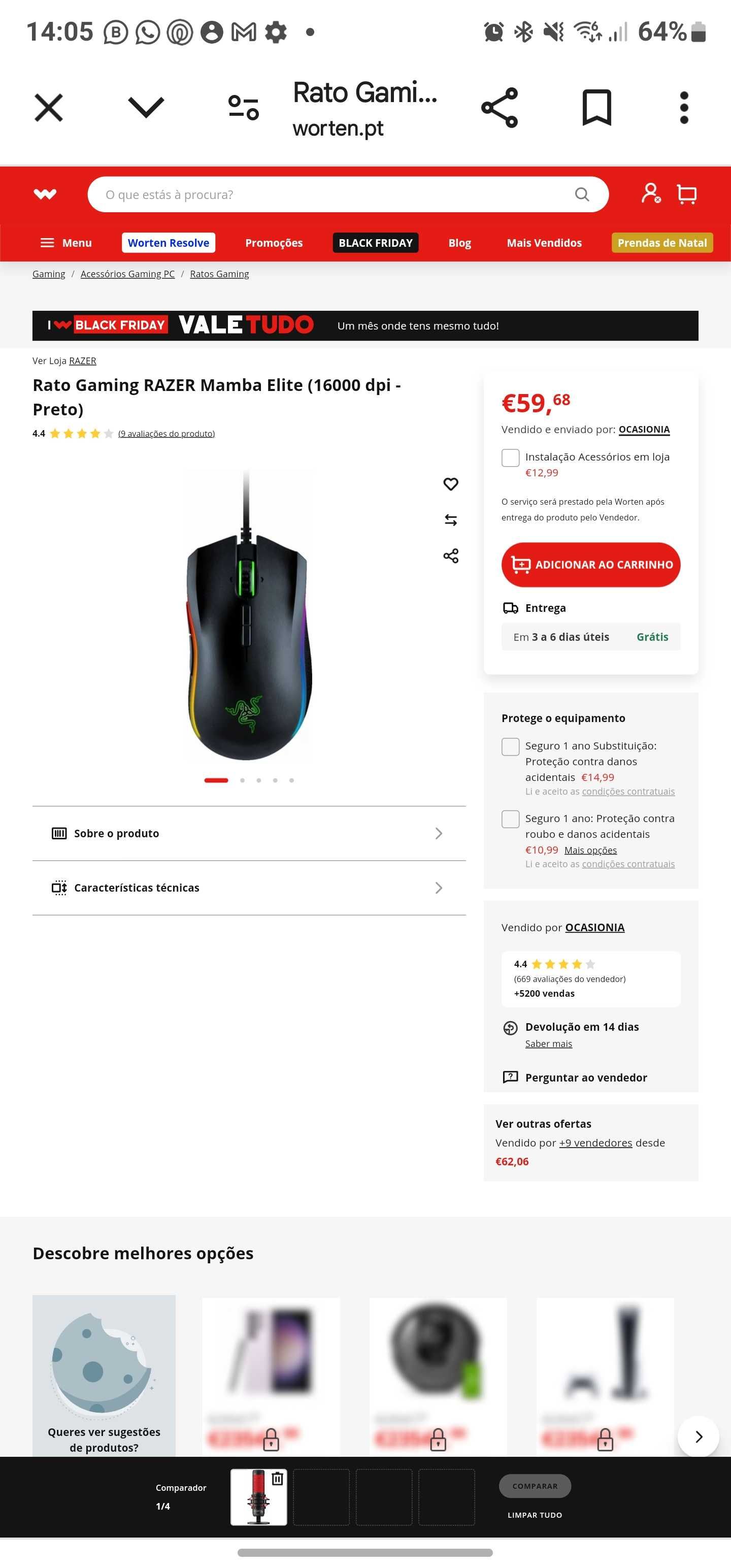 Rato Mamba Elite Razer