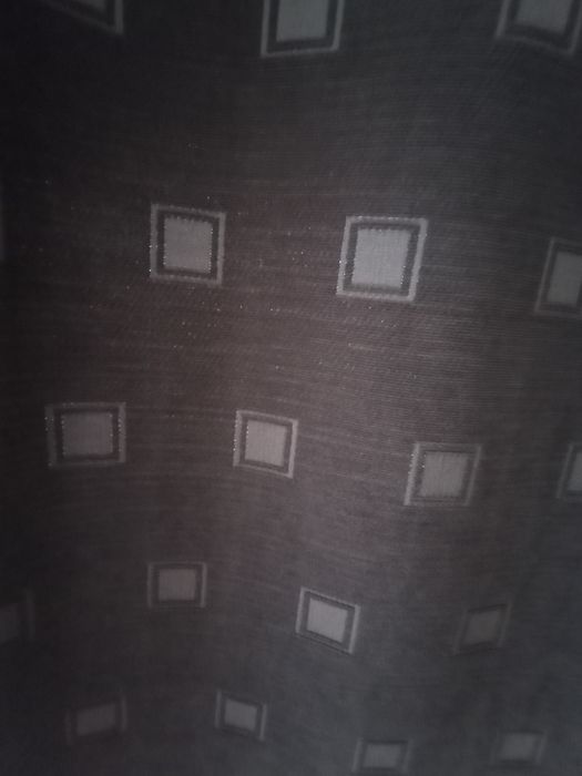 Zasłony z czekoladowej szenili + lambrekin marki  Dunelm