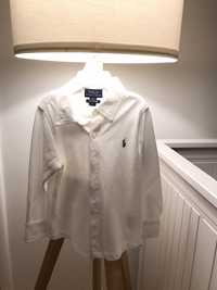 Camisa branca polo ralph lauren - 2/2t