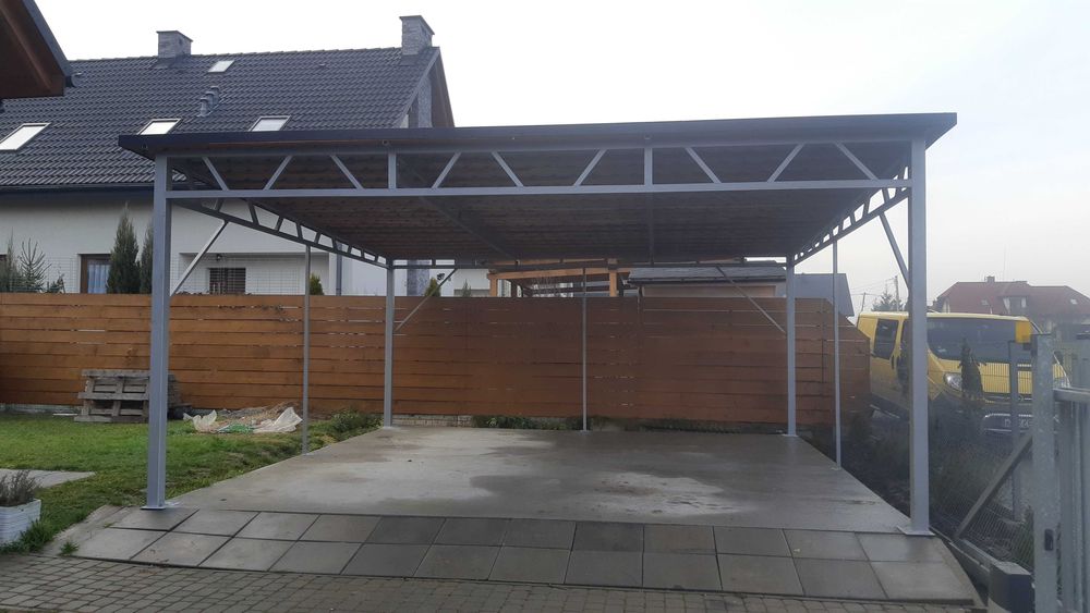 Otwarty Garaż - Zadaszenie - Wiata - Blaszak - Konstrukcja -Romstal