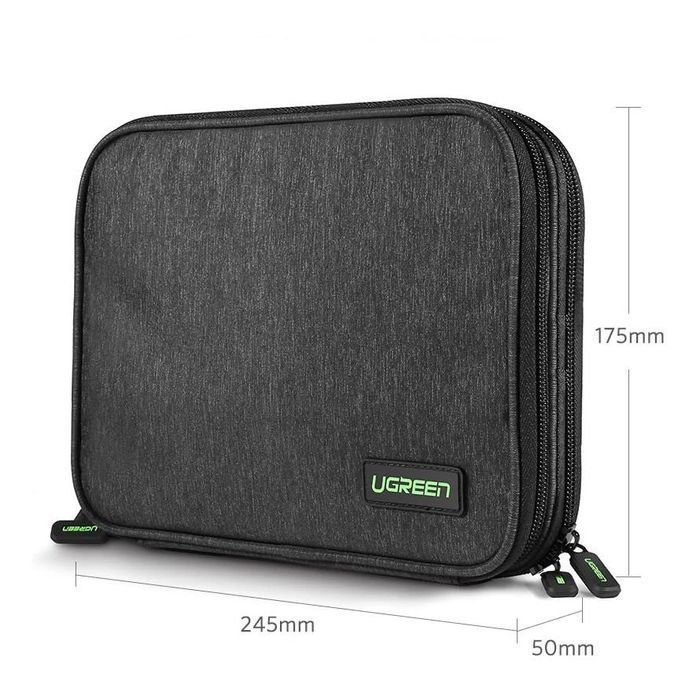 Ugreen etui na dysk HDD SSD telefon kable akcesoria 24,5 x 17,5 x 5 cm