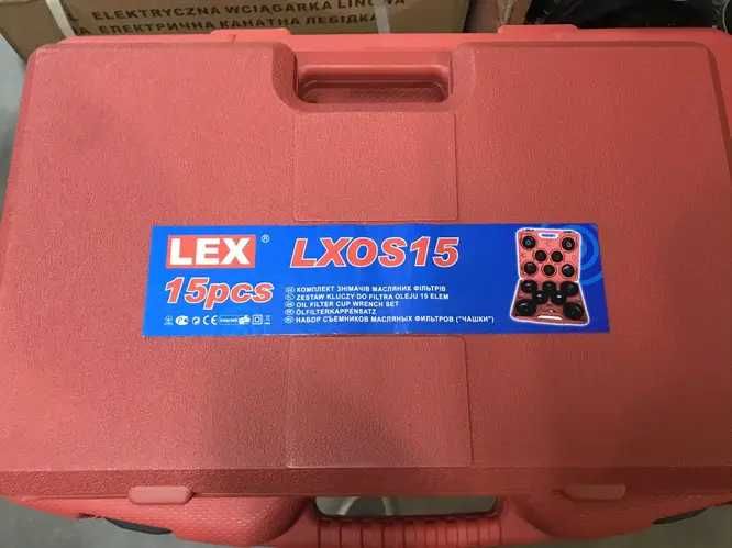 Набір ключів для зняття оливних (масляних) фільтрів LEX LXOS15, 15 шт.