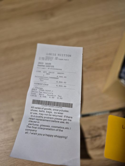 Pasek skórzany Louis Vuitton dł 120 cm