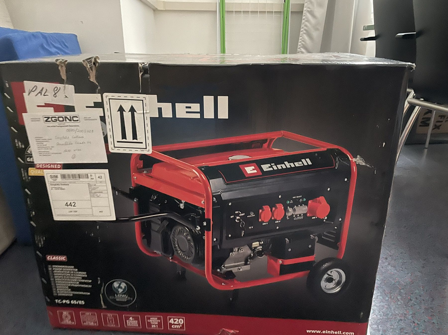 Генераторы Einhell мощностью 7,5 кВт, TC- PG 55/E5 склад Киев.