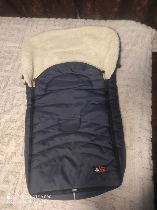 Зимовий конверт-чохол For Kids на овчині в коляску, на санки