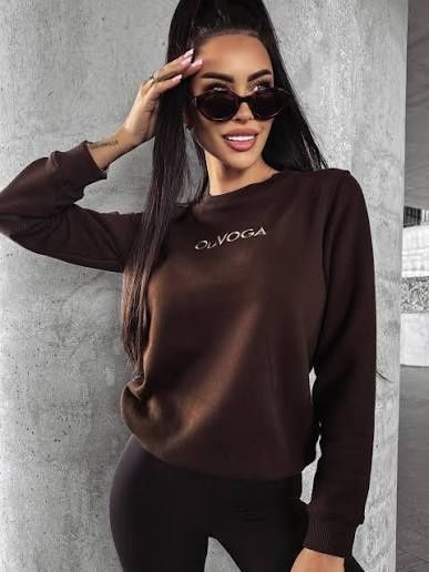Bluza damska brązowa czekoladowa ILINOIS  O la voga r.M