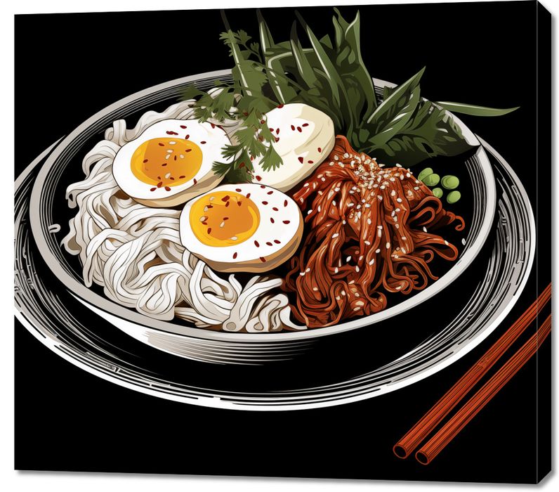 Obraz 100x90cm Ramen w Sztuce