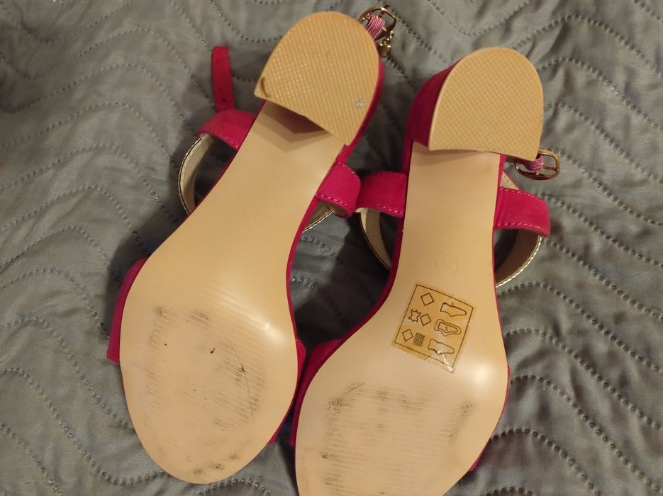 Sandały buty damskie na słupku