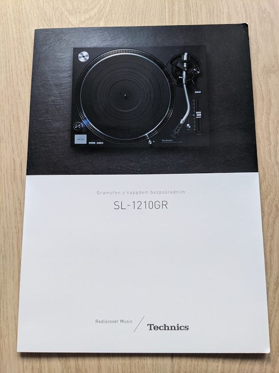 Technics SL 1210GR, Katalog oryginalny