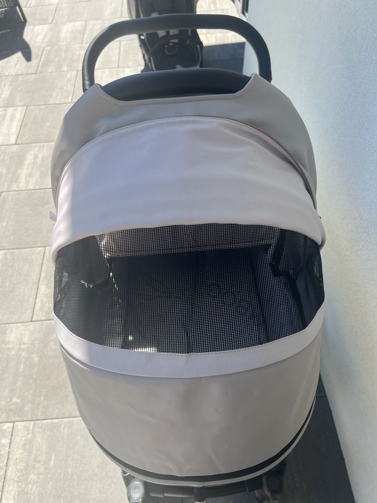 BEBETTO FLAVIO PREMIUM CLASS  Beżowy wózek 2w1 dziecięcy Stella 04