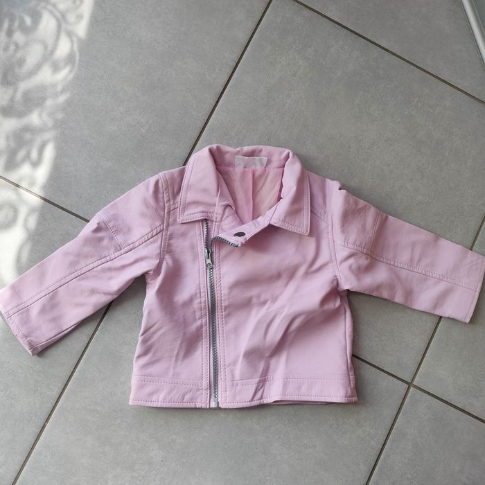 Kurtka przejściowa wiosenna ramoneska dziewczynka 80