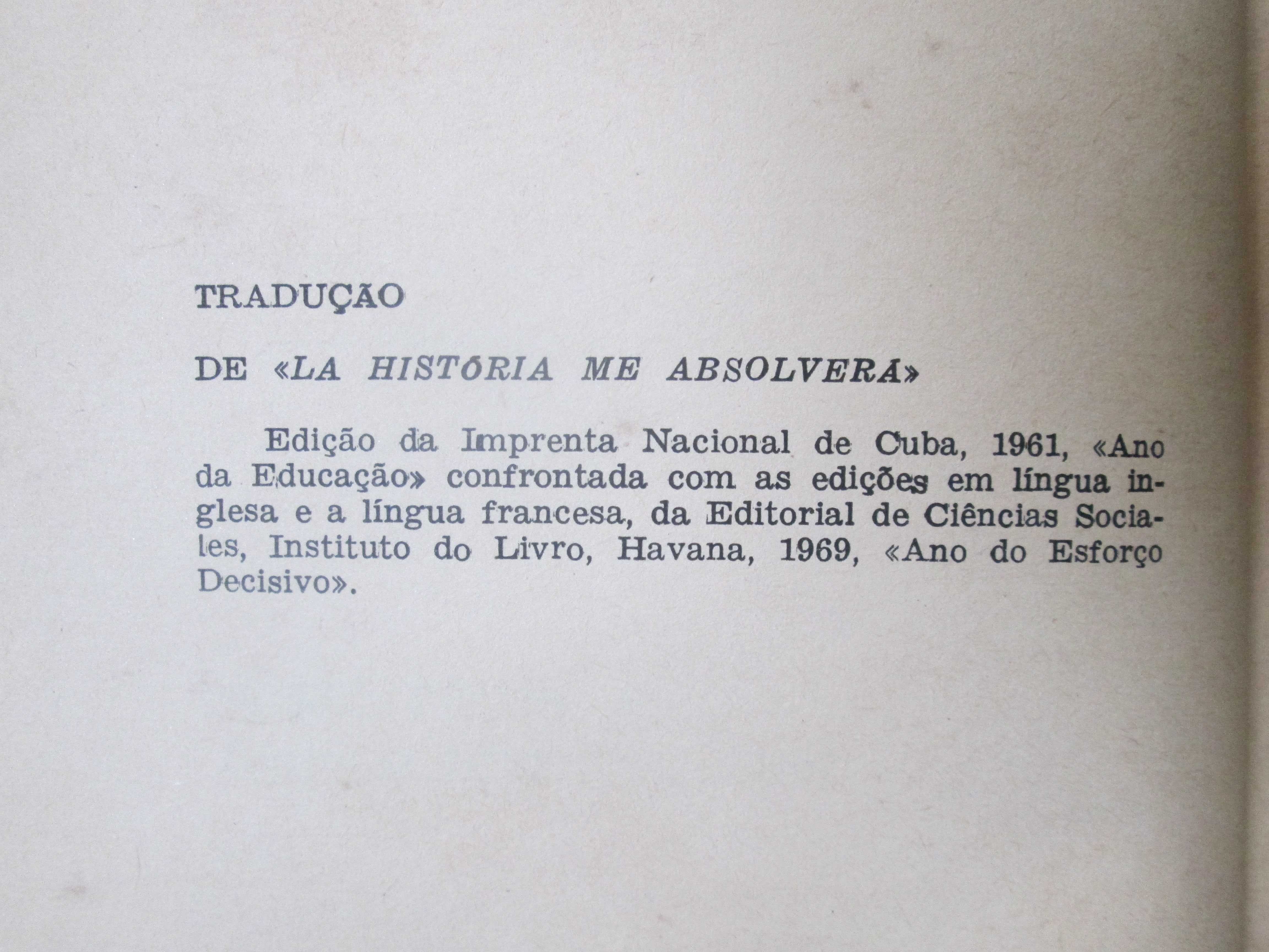 A História me Absolverá, de Fidel Castro