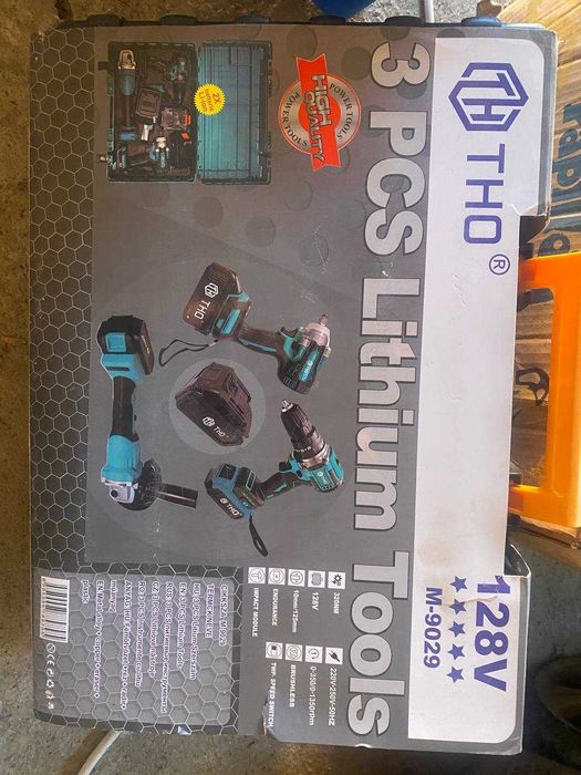 Набір акумуляторних інструментів 3 в 1 THO M-9029 128V