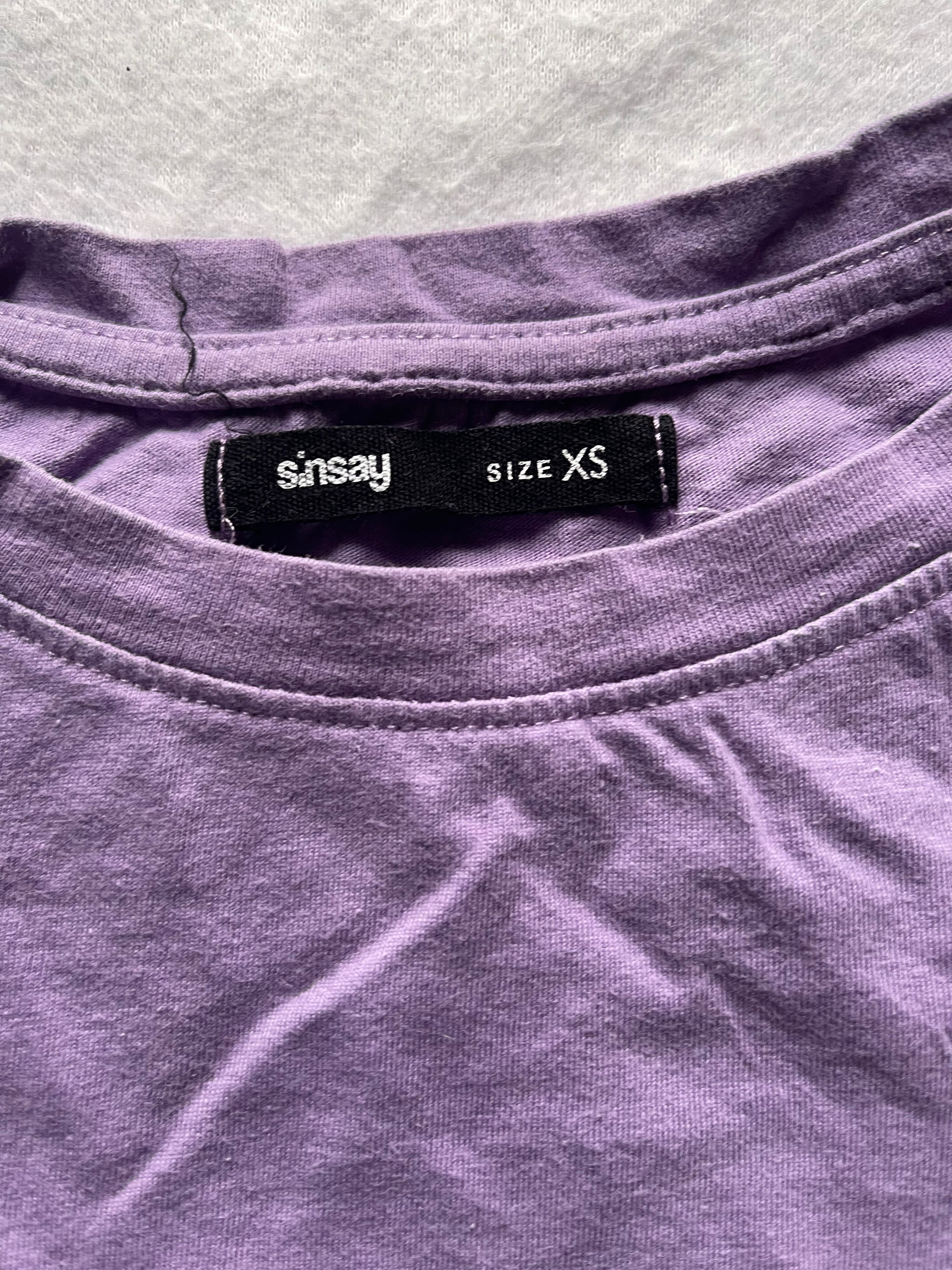 Fioletowa koszulka - Sinsay - XS