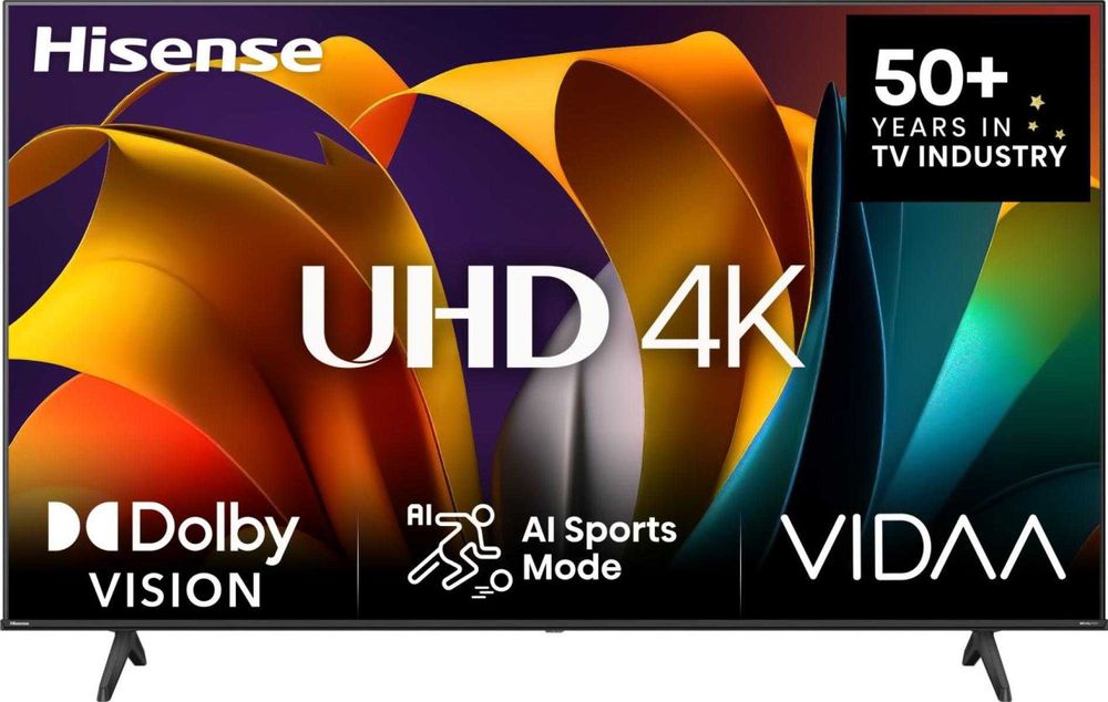 Nowy Hisense 50 cali 4K UHD hdr Smart WIFI DVB-T2 50A6N gw12m
