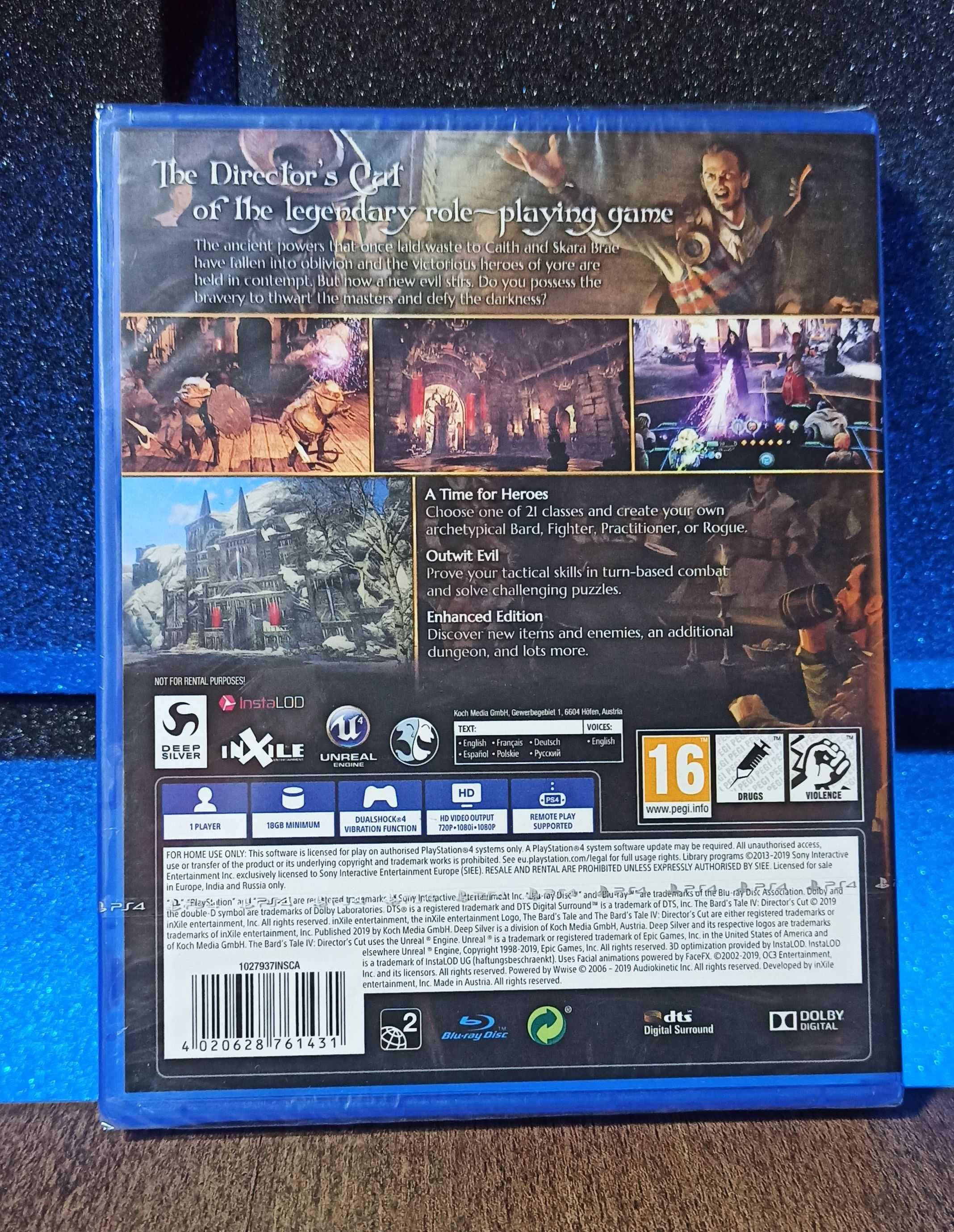 The Bard's Tale IV: Director's Cut PS4 PS5 - przygodówka fantasy RPG
