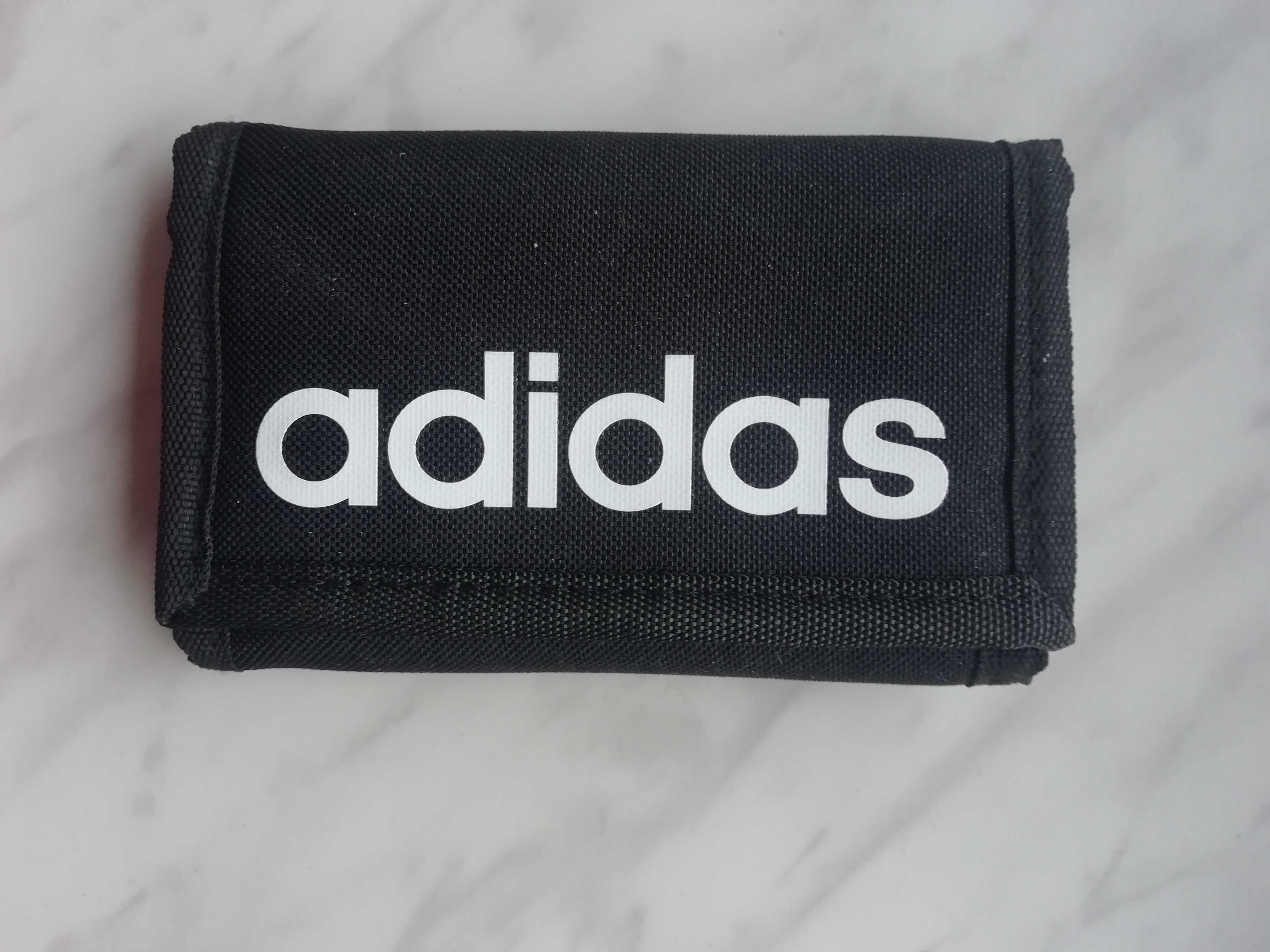 Portfel damski/męski Adidas kolor czarny + gratisy