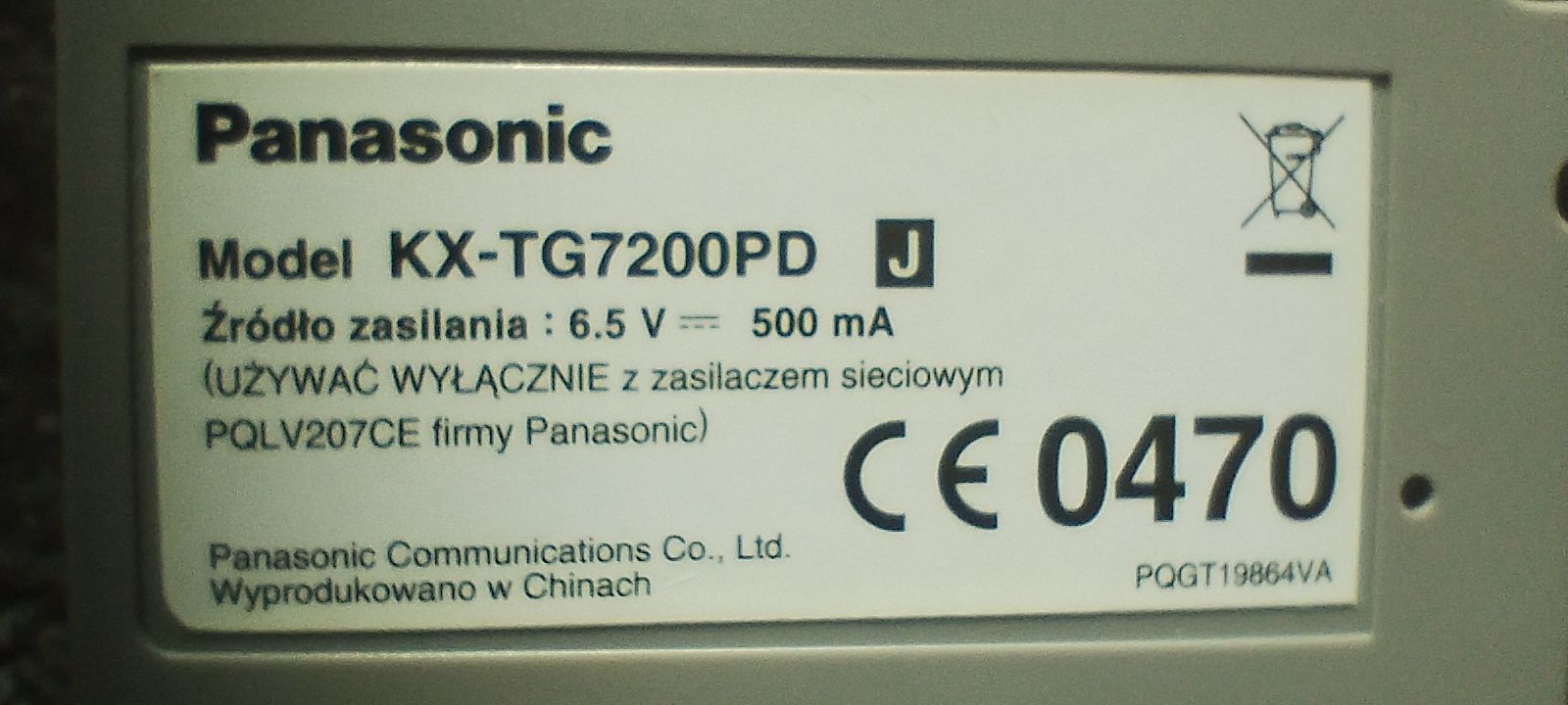 Telefon Panasonic stacjonarny
