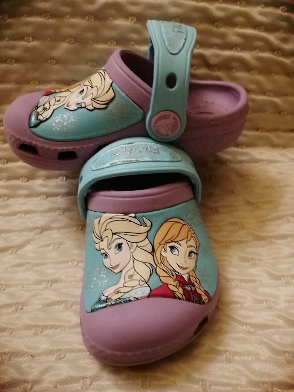 Crocs Frozen Disney klapki rozm. C4/5 20/21  wew. 13 cm lila kolor