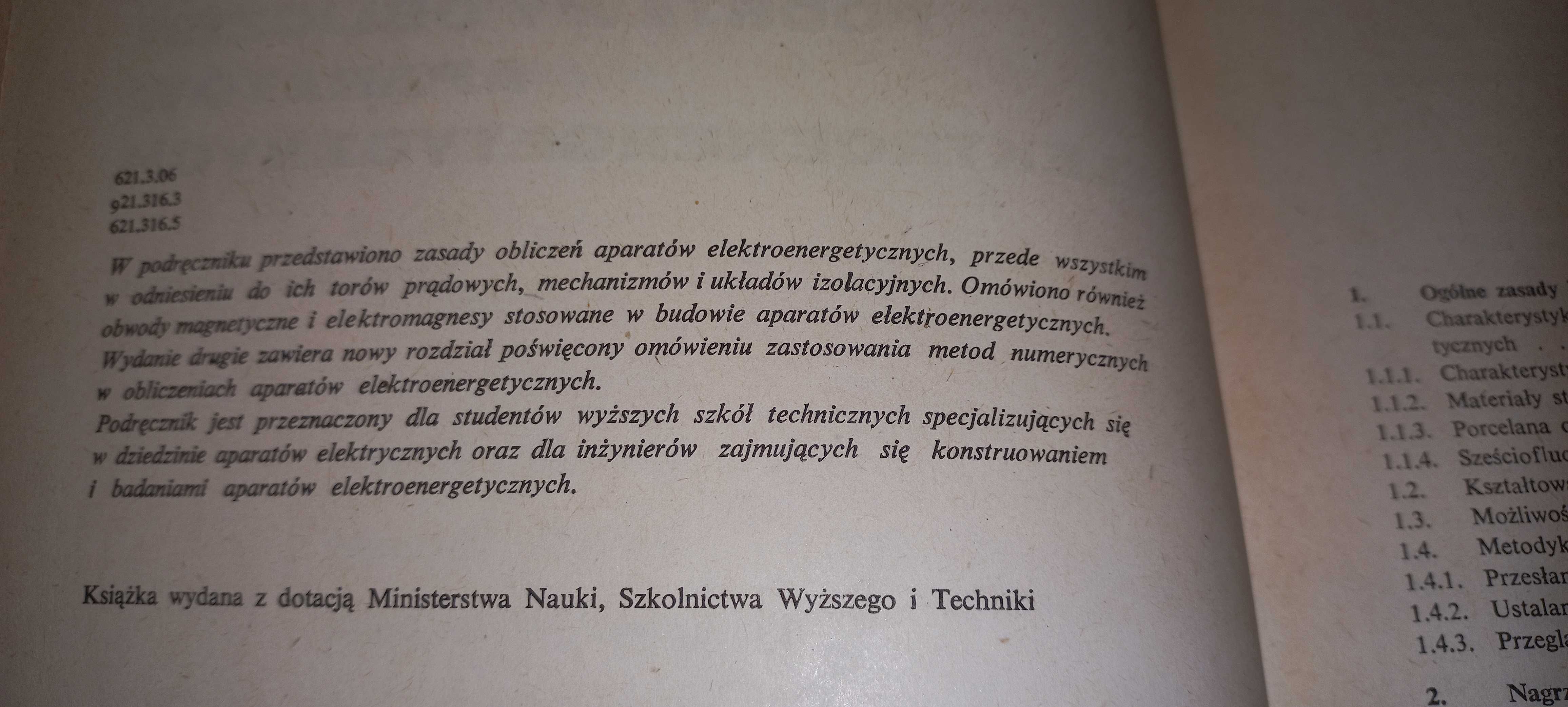 Podstawy obliczeń aparatów elektroenergetycznych