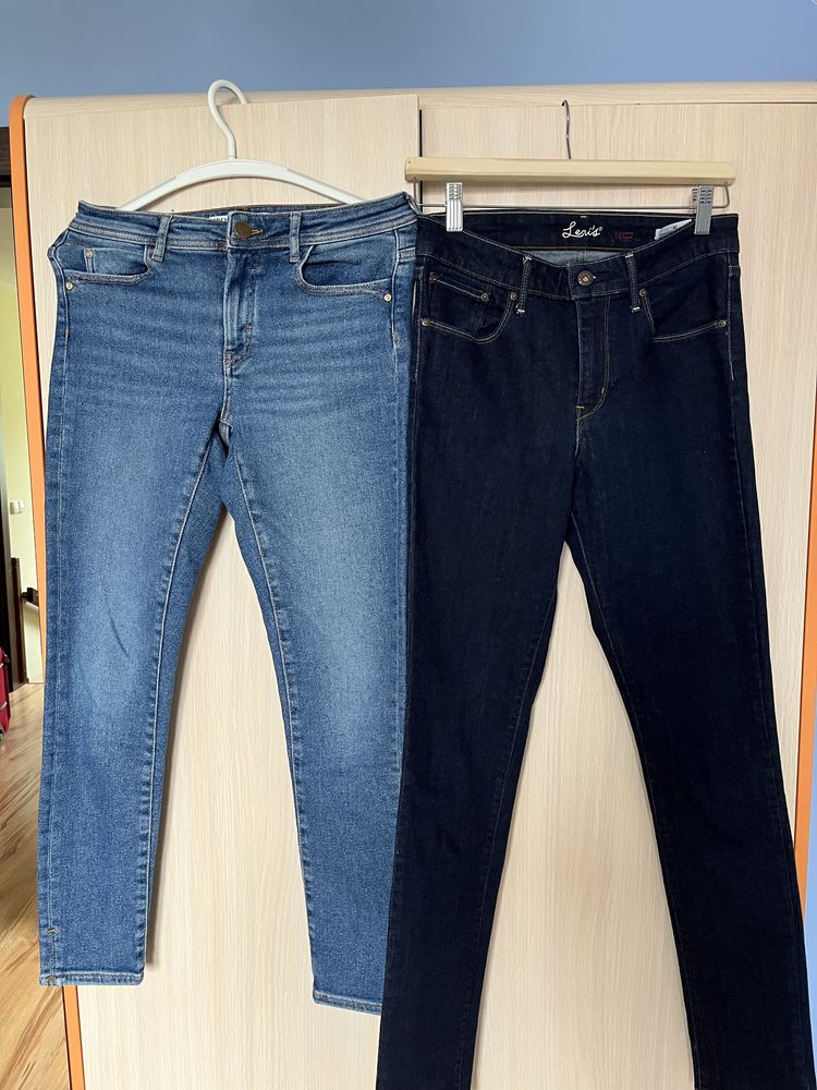 5 par jeansow 152/158 i 4 koszule 152 cm