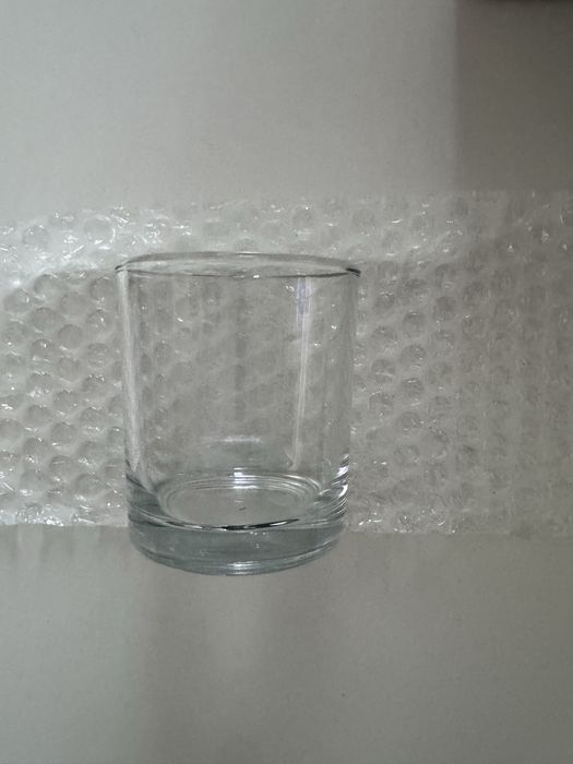 Szklany pojemnik na swieczki 3 sztuki