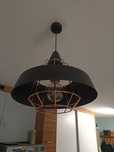 Lampa wisząca loft czarna miedziana
