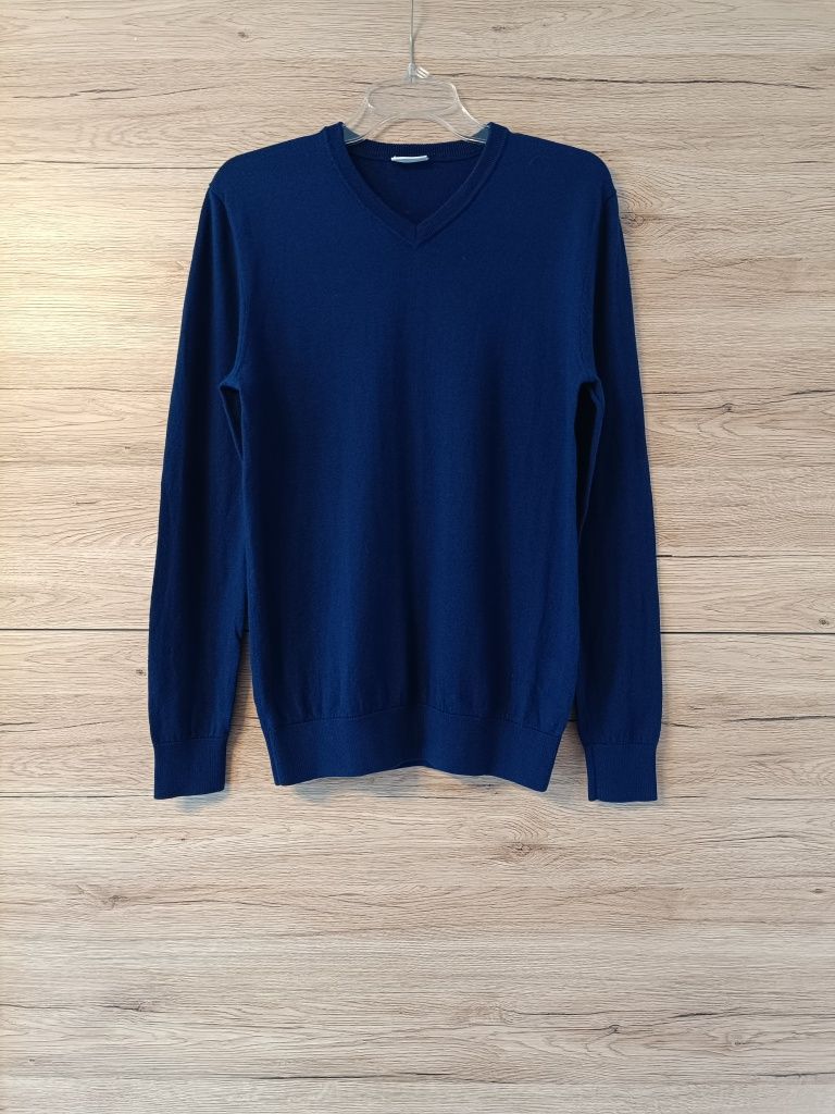 Sweter wełniany 100% wełna merino John Henric rozmiar M