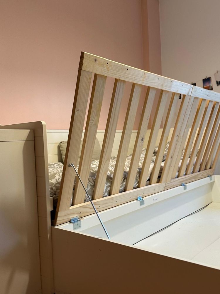 Cama de solteiro com gavetão