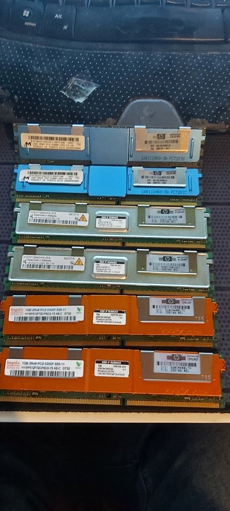 Lote 62 memórias RAM