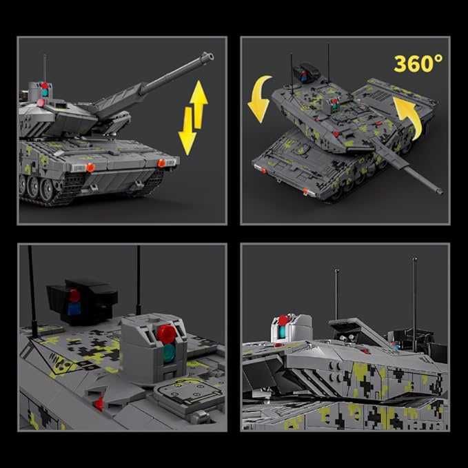 ‼️На радіокеруванні ‼️2235 деталей‼️Танк KF51 PATNTHER ‼️У коробці