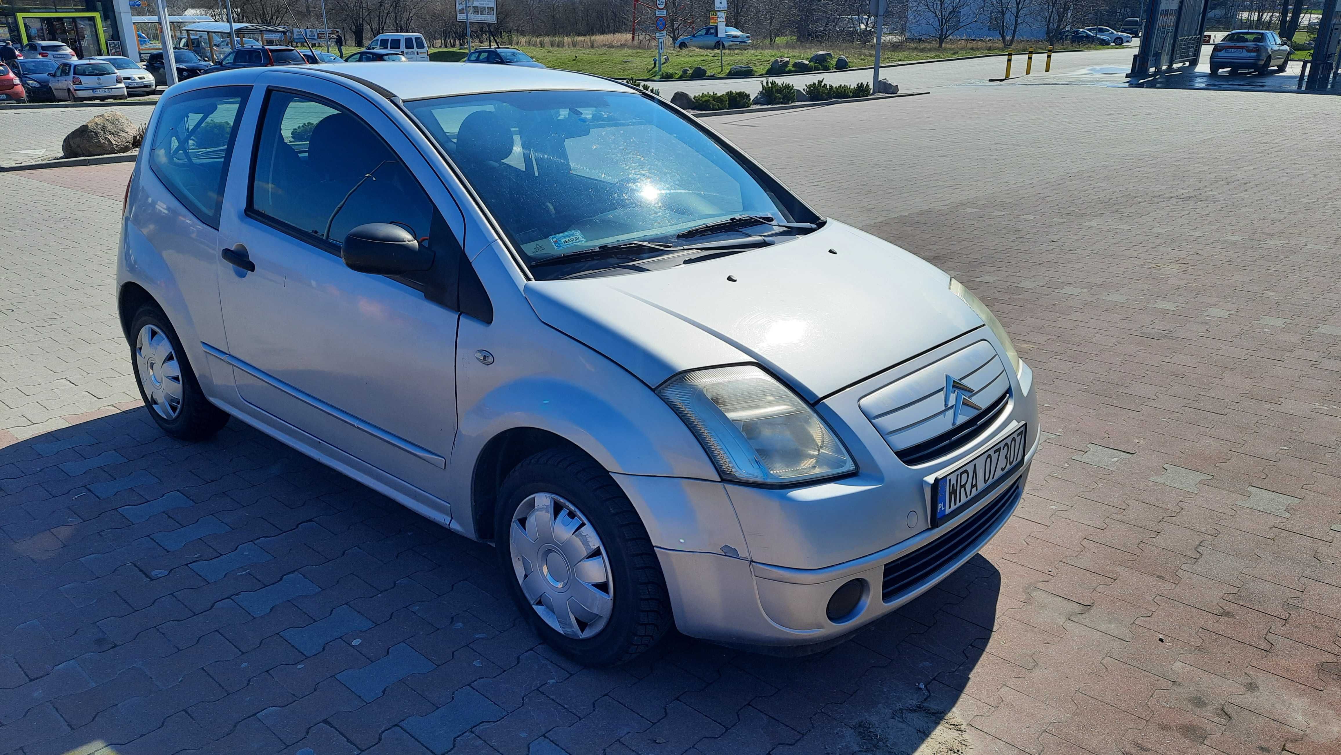 Citroen C2 srebrny 2007