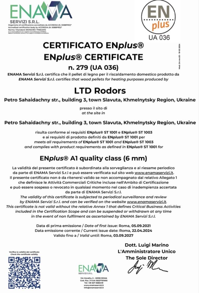 Pellet Rodos En plus, A1, Olczyk, Pino