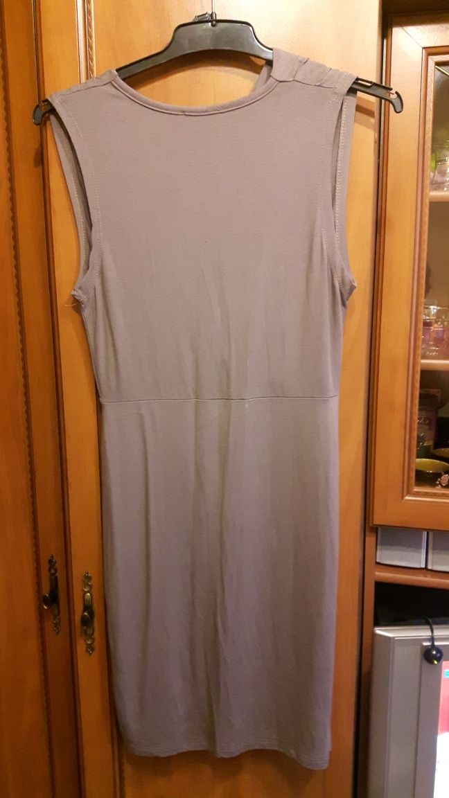 Sukienka tunika beżowa