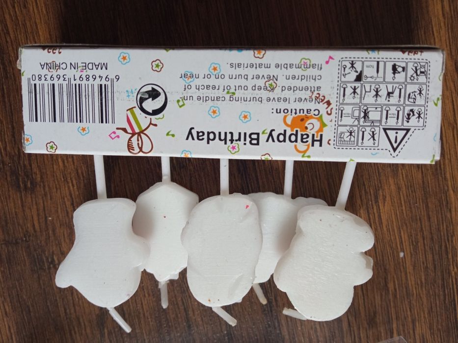 Свічки святкові на день народження