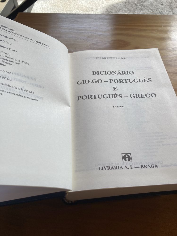 Dicionario Grego-portugues e Portugues-grego