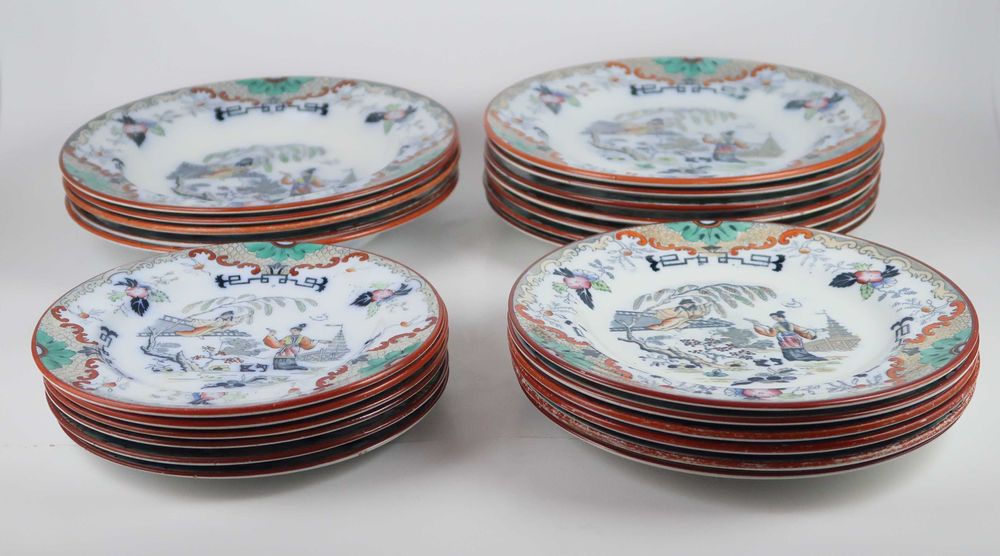 Pratos Petrus Regout Maestricht - Séc. XIX, CADA