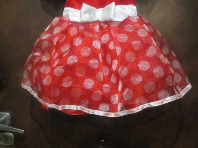 strój przebranie Myszki Miki Minnie na 80- 92 cm Disney + opaska