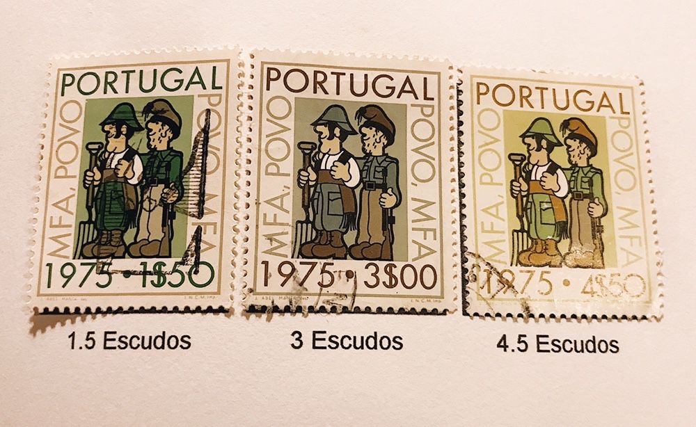 300 Selos de Portugal de 1970 a 1979